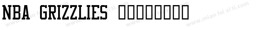 NBA GRIZZLIES 字体字体转换